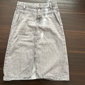 Girls Grey denim skirt